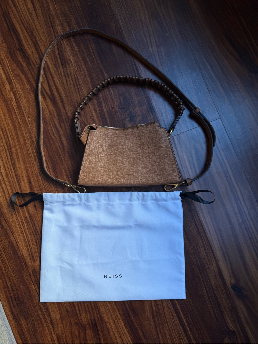 REISS Women’s Suede & Leather Shoulder Bag - Picture 7 of 11